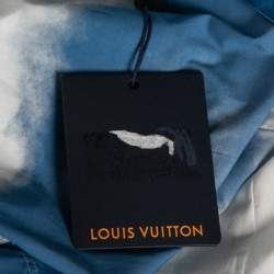 Louis Vuitton Blue Cloud Print Cotton Long Sleeve Shirt S