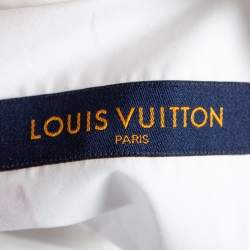 Louis Vuitton White Cotton Printed Long Sleeve Shirt L