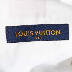 مملوكة مسبقًا Louis Vuitton White Cotton Printed Long Sleeve Shirt XL