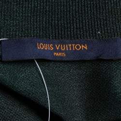 Pre Owned Louis Vuitton Green Cotton Pique Polo T-Shirt L