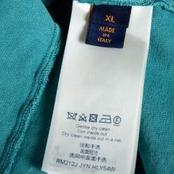 Louis Vuitton Green Terry Knit Oversized T-Shirt XL
