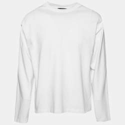 T-shirt Louis Vuitton White size L International in Cotton - 33339826