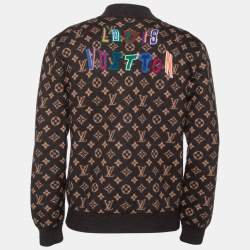 Louis Vuitton x NBA Brown Monogram Jacquard Wool Zip Front