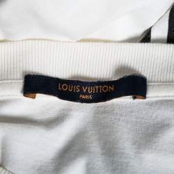 Louis Vuitton White Cotton Smoke Printed T-Shirt S