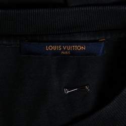 Pre Owned تي شيرت لوي فيتون قطن رصاصي بأكمام قصيرة ورقبة م ستديرة مقاس صغير - سمول