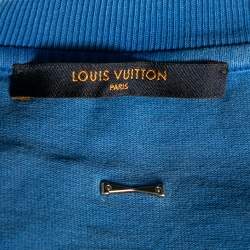Pre Owned Louis Vuitton Blue Cotton Inside Out Short Sleeve Crew Neck T-Shirt M