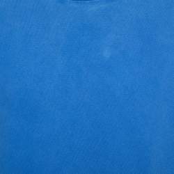 Pre Owned Louis Vuitton Blue Cotton Inside Out Short Sleeve Crew Neck T-Shirt M