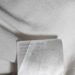 Pre Owned تي شيرت لوي فيتون اينسيد اوت قطن رصاصي أكمام قصيرة رقبة مستديرة مقاس متوسط (ميديوم)