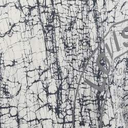 Pre Owned Louis Vuitton White Cracked Print Jersey T-Shirt XL