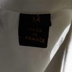 Louis Vuitton White Monogram Print Cotton Short Sleeve Shirt M