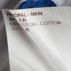 Louis Vuitton White Logo Print Cotton Button Front Shirt S
