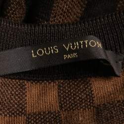 مملوكة مسبقًا سويتر لوي فيتون تريكو إنتراسيا دامييه إيبين بني مقاس كبير ( لارج )