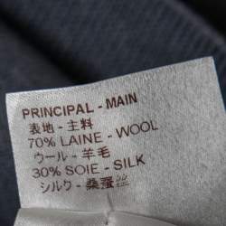 Louis Vuitton Grey Knit Zip Closure Jacket S