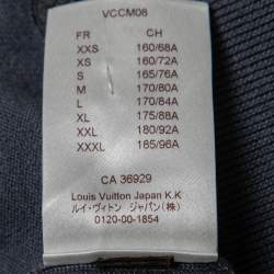 Louis Vuitton Grey Knit Zip Closure Jacket S