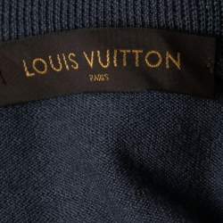 Louis Vuitton Grey Knit Zip Closure Jacket S