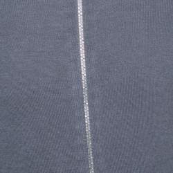 Louis Vuitton Grey Knit Zip Closure Jacket S