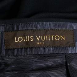 مملوكة مسبقًا Louis Vuitton Navy Blue Wool Tailored Trousers XL