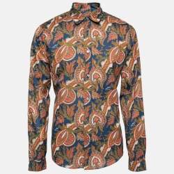 Pre Owned Louis Vuitton Multicolor Printed Cotton Button Front Shirt XL