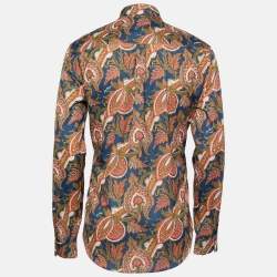 Pre Owned Louis Vuitton Multicolor Printed Cotton Button Front Shirt XL