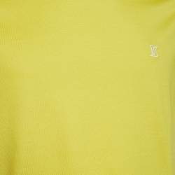 Louis Vuitton Yellow Jersey Crew Neck T-Shirt S