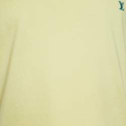 مملوكة مسبقًا تي شيرت لوي فيتون جيرسيه أصفر فاتح برقبة مستديرة مقاس صغير - سمول