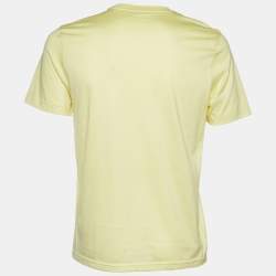 مملوكة مسبقًا تي شيرت لوي فيتون جيرسيه أصفر فاتح برقبة مستديرة مقاس صغير - سمول