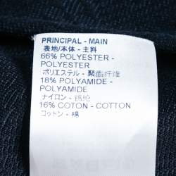 Louis Vuitton Navy Blue Monogram Jacquard  Zip Front Jacket XXL