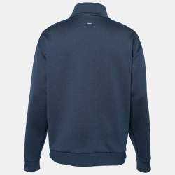 Louis Vuitton Navy Blue Monogram Jacquard  Zip Front Jacket XXL