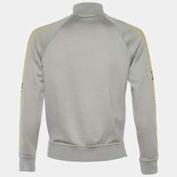 Louis Vuitton Grey Jacquard Gravity Raglan Sleeve Sweatshirt S