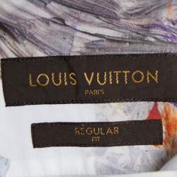 Louis Vuitton White Paint Splatter Print Cotton Regular Fit Shirt XL