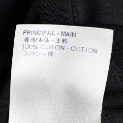 مملوكة مسبقًا تي شيرت لوي فيتون قطن مطرز  LV مقلوبة أسود مقاس كبير جدًا - إكس لارج