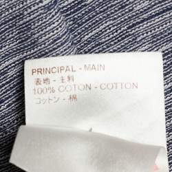Louis Vuitton Navy Blue Epi Pattern Cotton Polo T-Shirt XL