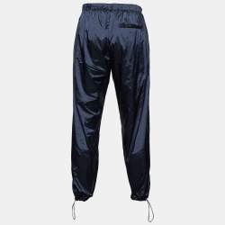 Louis Vuitton Navy Blue Synthetic Elasticized Cuff Joggers M / Waist: 30"