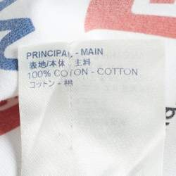 Louis Vuitton White Jersey All Over Logo Print Crewneck T-Shirt XL