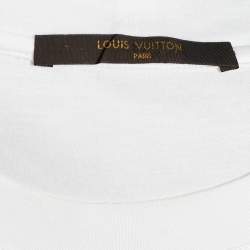 Louis Vuitton White Jersey Paint Splatter Print T-Shirt XL