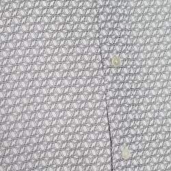 Louis Vuitton White Monogram Print Poplin Button Front Shirt L