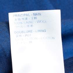 مملوكة مسبقًا Louis Vuitton Navy Blue Wool Tailored Pants M/Waist - 35"