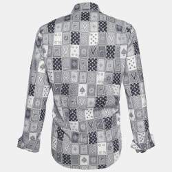 Louis Vuitton Blue Printed Long Sleeve Button Front Cotton Shirt XL Louis  Vuitton | The Luxury Closet