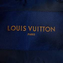 Louis Vuitton Blue & Grey Wool Button Front Coat M