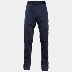 Louis Vuitton Navy Blue Stretch Cotton Chino Trousers XL