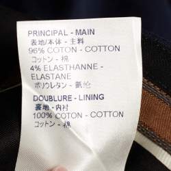 Louis Vuitton Navy Blue Stretch Cotton Chino Trousers XL