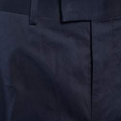 Louis Vuitton Navy Blue Stretch Cotton Chino Trousers XL