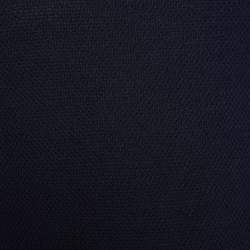 Louis Vuitton Navy Blue Textured Cotton & Silk Knit Jumper L