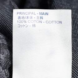 Louis Vuitton Grey Cities Print Cotton Polo T-Shirt L