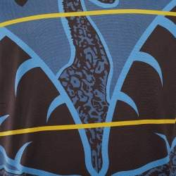 Louis Vuitton x Chapman Brothers Blue Jersey Giraffe Print T-Shirt L
