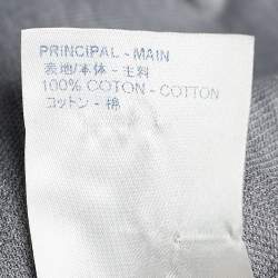 Louis Vuitton Grey Pique Knit Cotton Polo T-Shirt XL