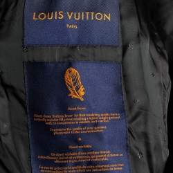 Louis Vuitton Grey Synthetic Quilted Patch Ski Down Jacket M