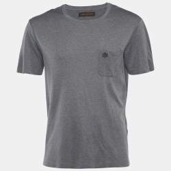 Louis Vuitton Black Cotton Damier Pocket Crew Neck T-Shirt 5XL