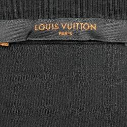 Pre Owned Louis Vuitton Black Jersey Smoke Print T-Shirt XL