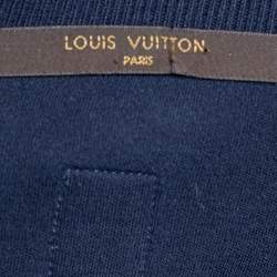 Louis Vuitton Navy Blue Sailboat Print Cotton Sweatshirt L